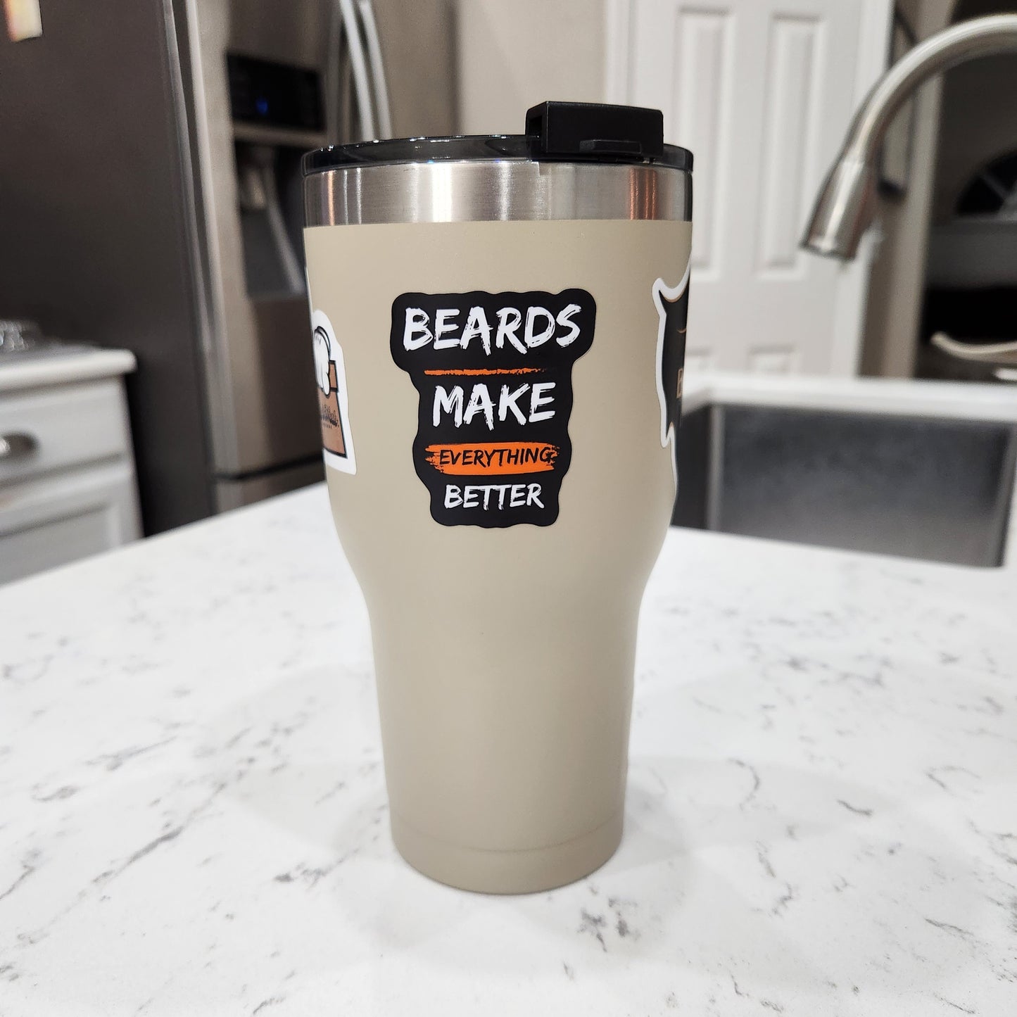 Vinyl Sticker Beards Make Everything Better