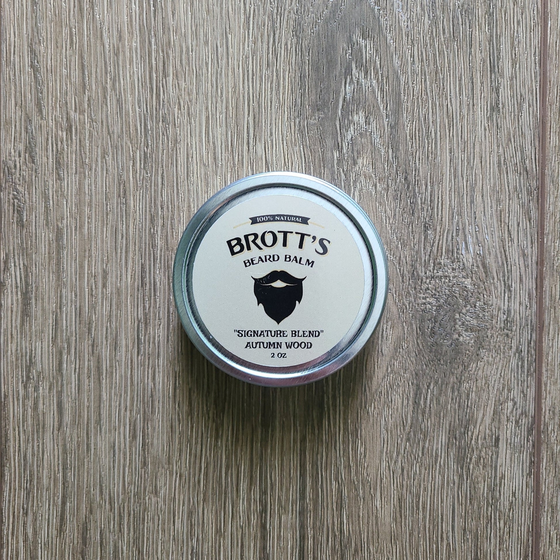 Autumn wood scented beard balm 2 ounce tin