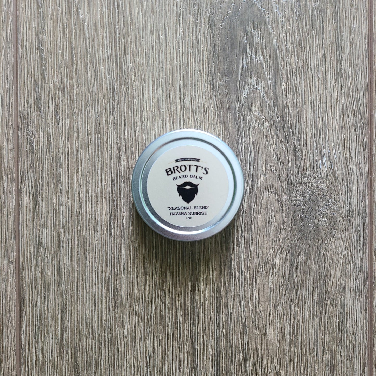 Havana sunrise scented beard balm 1 ounce tin