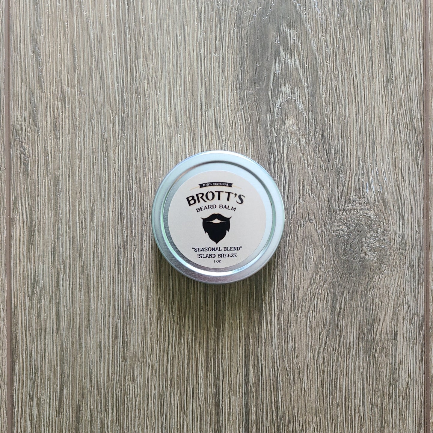 Island breeze scented beard balm 1 ounce tin