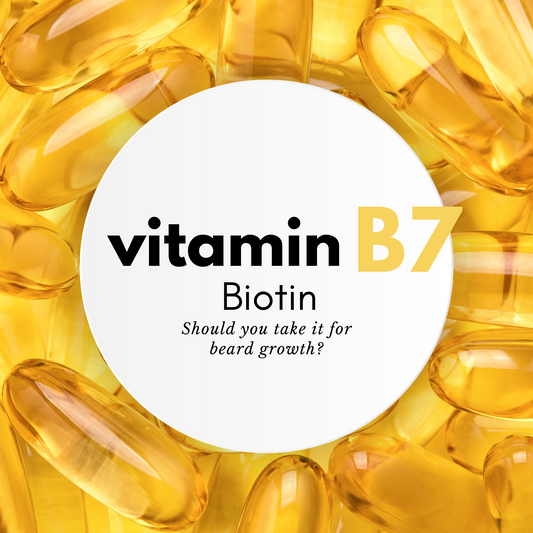Biotin-Vitamin B7 for beard growth