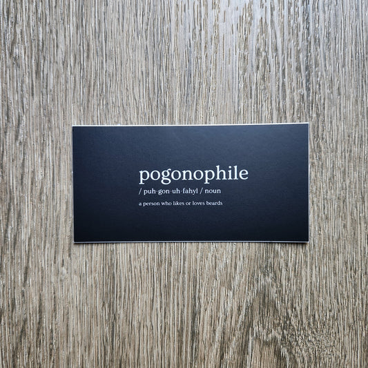 Pogonophile Vinyl Sticker