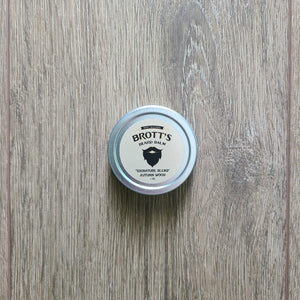 Autumn wood scented beard balm 1 ounce tin