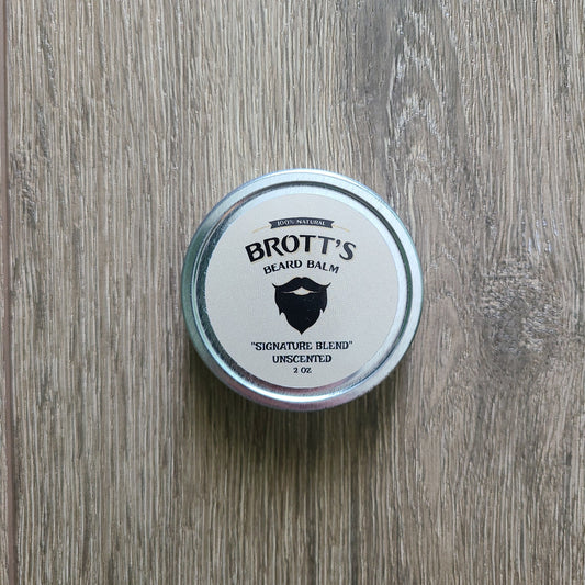 Unscented beard balm 2 ounce tin