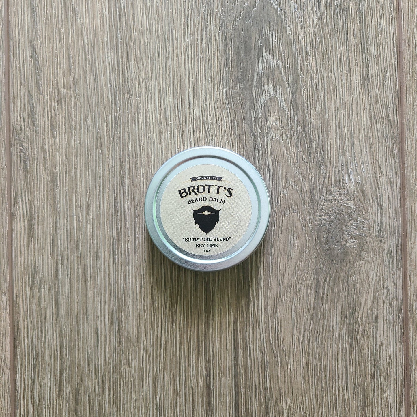 Key lime scented beard balm 1 ounce tin