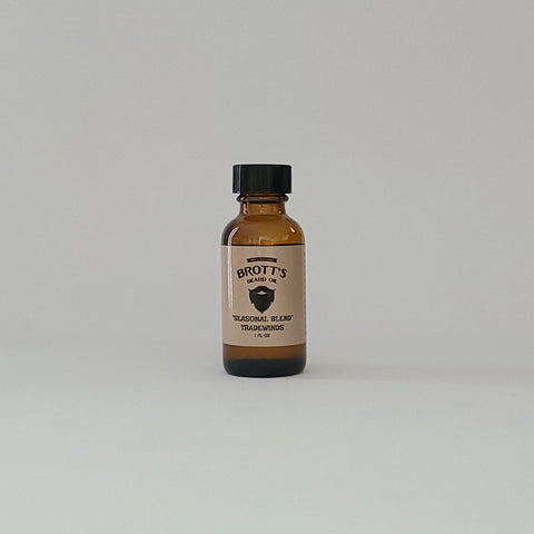Tradewinds scented beard oil 1 ounce bottle