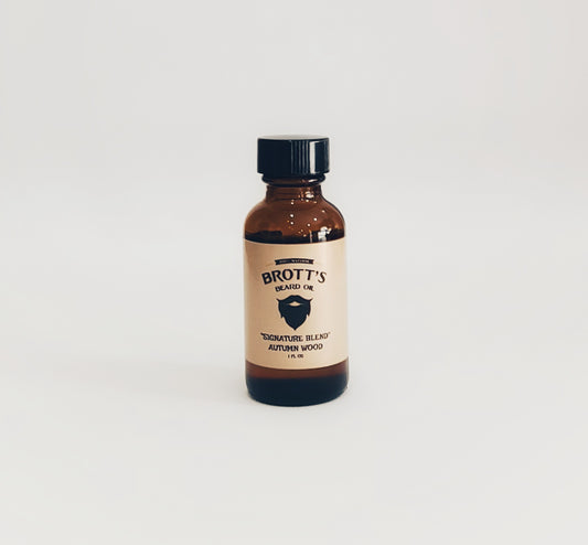 Autumn Wood scented beard oil 1 ounce bottle
